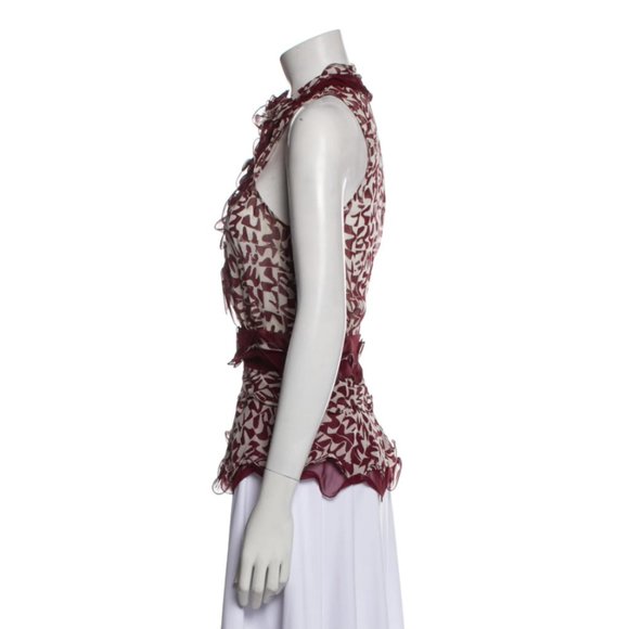OSCAR DE LA RENTA  SILK TOP - Picture 3 of 5